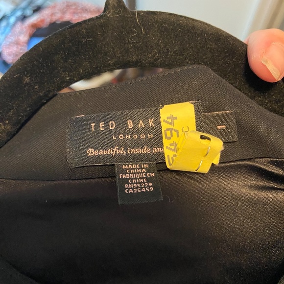 Ted Baker Black Peplum Dress - Picture 5 of 7